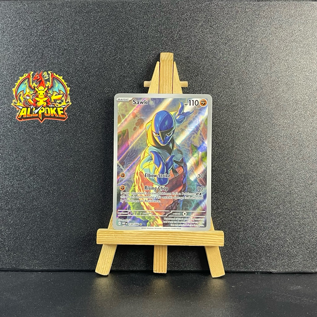 [ AllPoke ] Thẻ Bài Pokemon TCG,Sawk - 130/086 -M-NM