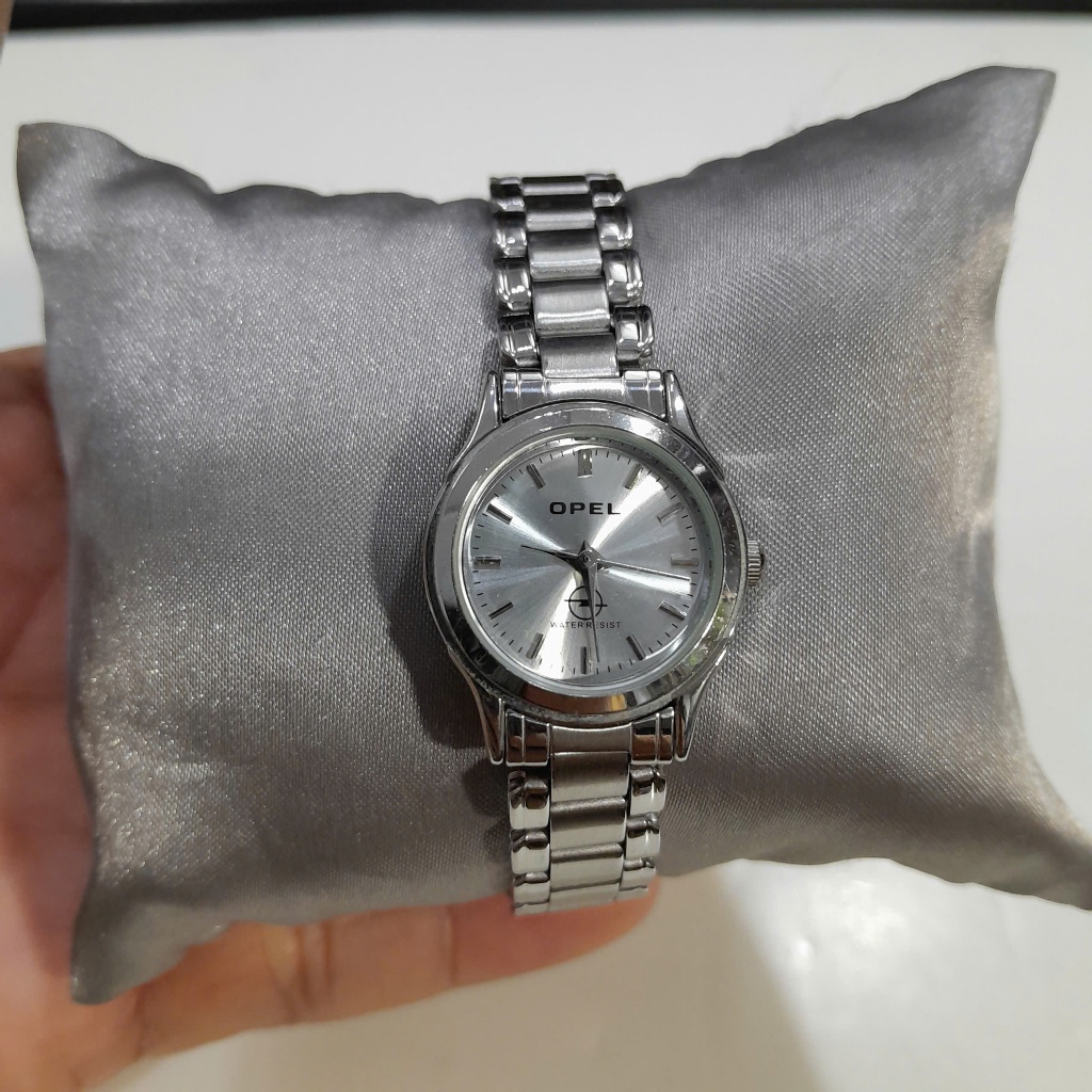Đồng hồ nữ dây kim loại Opel size 24mm mặt trải tia second hand