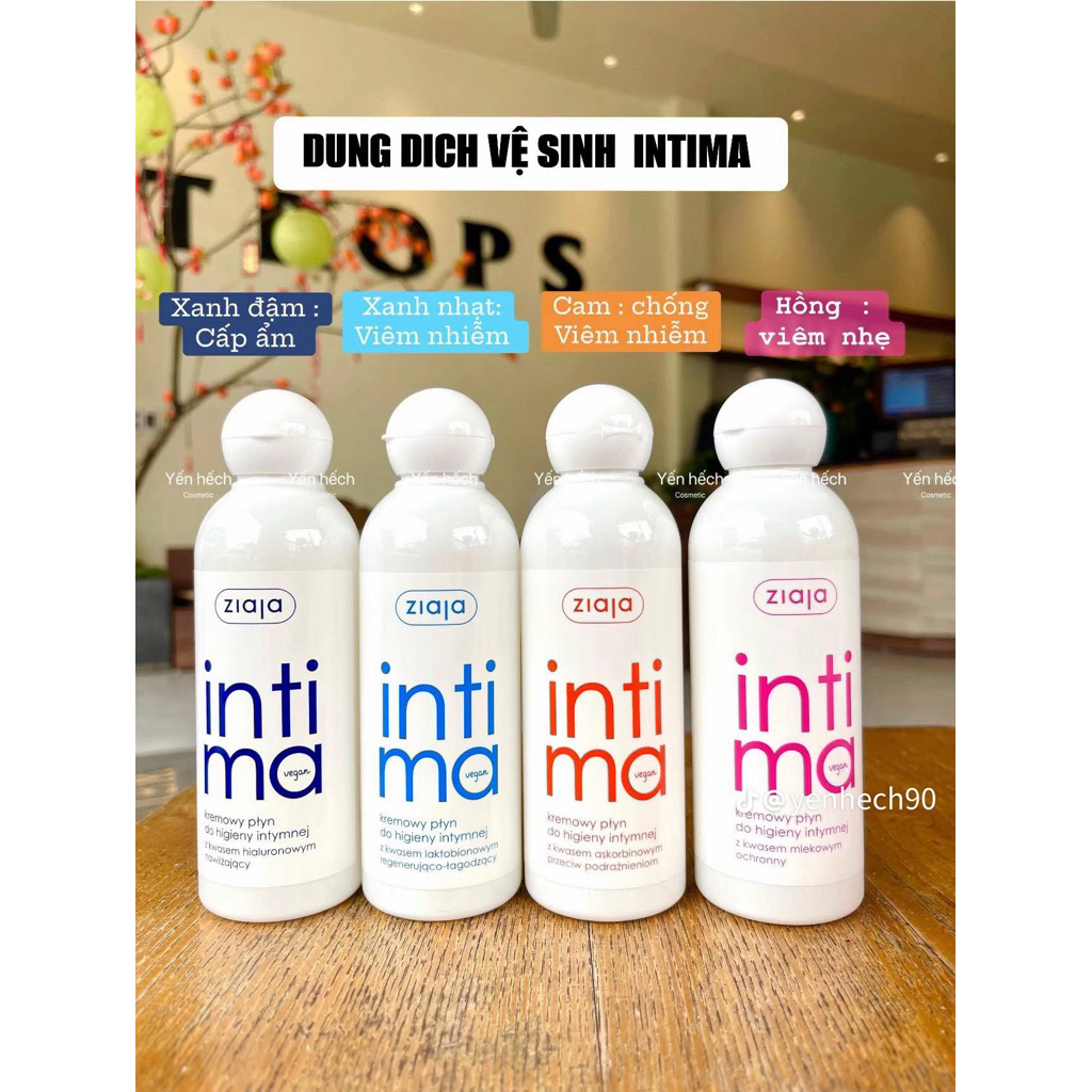 DUNG DỊCH VỆ Sinh InTimA ZiajA Chai 200ml ĐỦ MÀu.