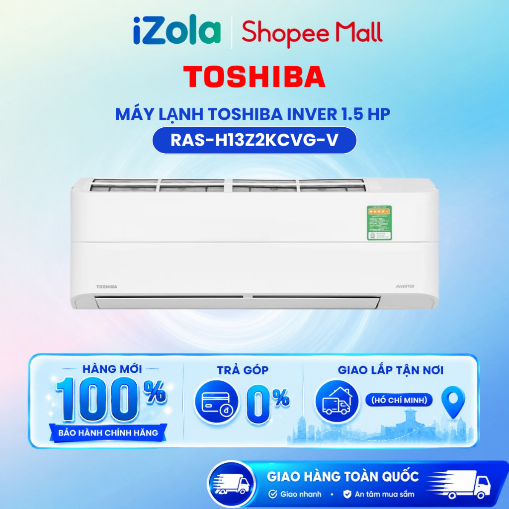 RAS-H13Z2KCVG-V - Máy lạnh Toshiba Inverter 1.5 HP RAS-H13Z2KCVG-V - Hàng chính hãng