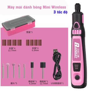 Máy mài đánh bóng MINI 3 tốc độ (bộ 15 phụ kiện)