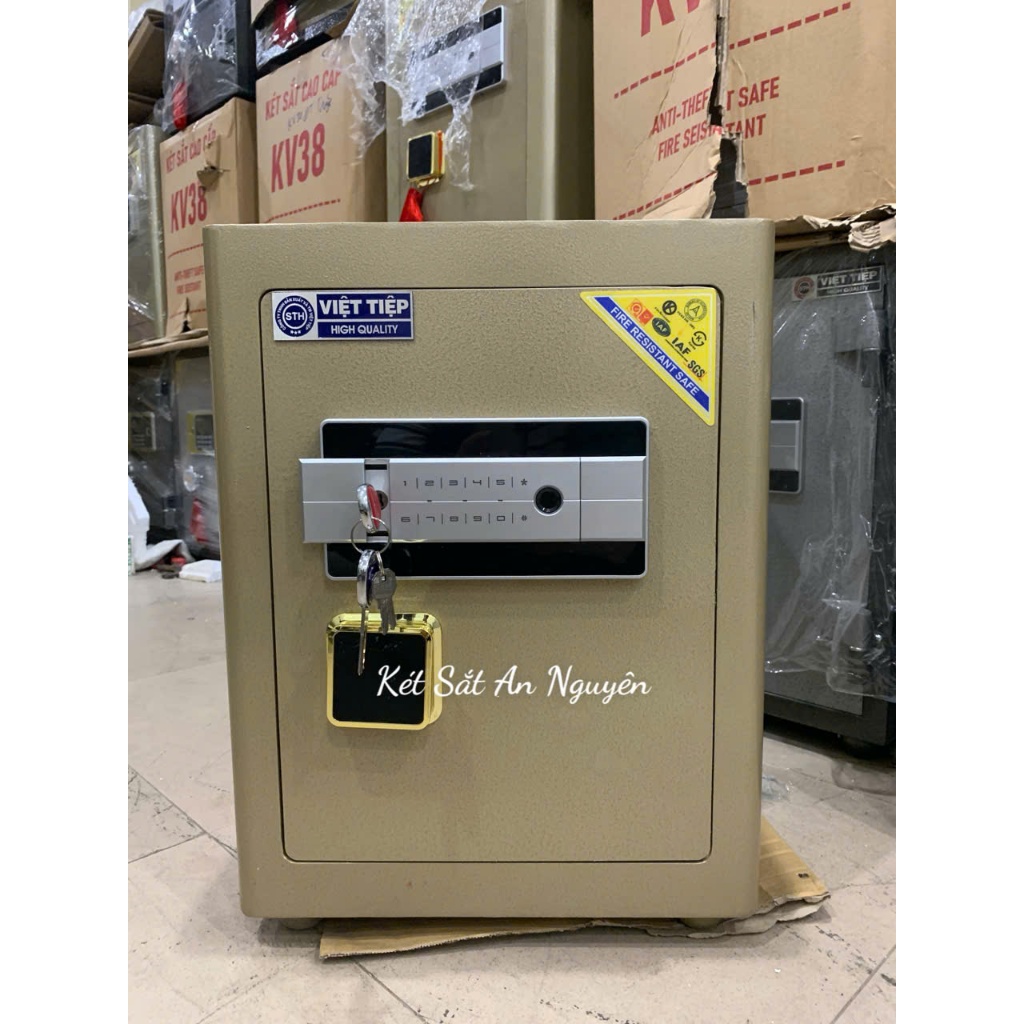 Két Sắt Việt Tiệp KC50 Khoá Vân Tay Điện Tử  Cánh Thép 7ly 50kg