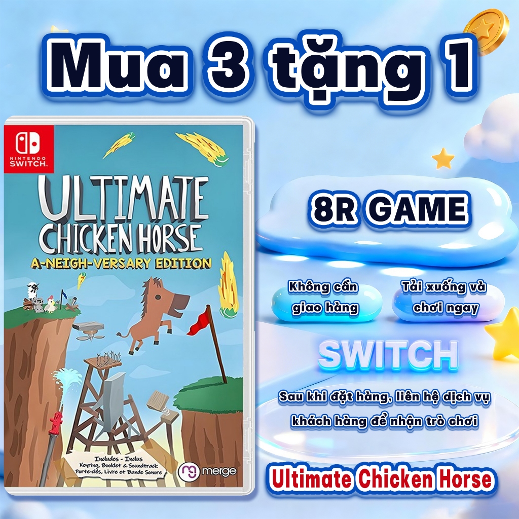 Ultimate Chicken Horse Nintendo Switch GAME– Mua 3 Tặng 1