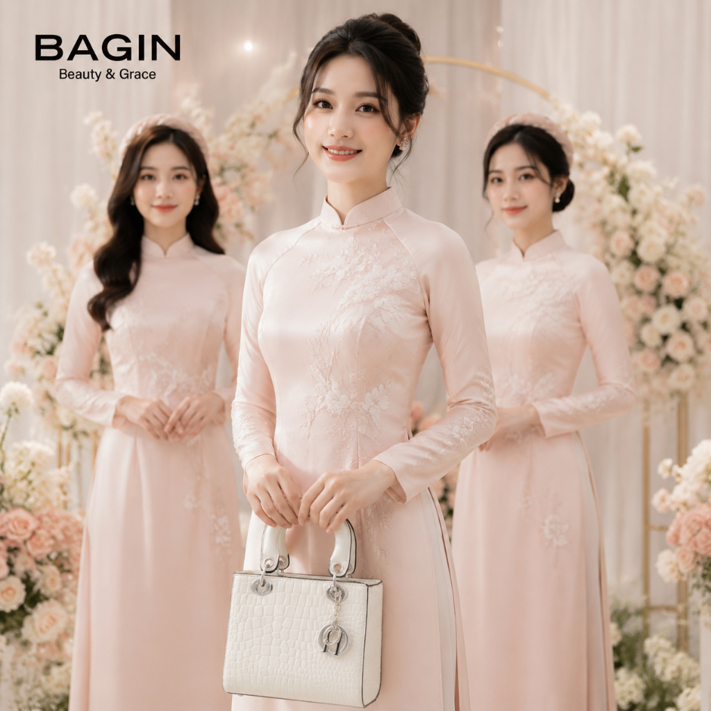 BAGIN Túi Xách Nữ Công Sở Mini Vân Cá Sấu Bóng, Túi Xách Tay Đi Làm Phong Cách Tối Giản Thanh Lịch