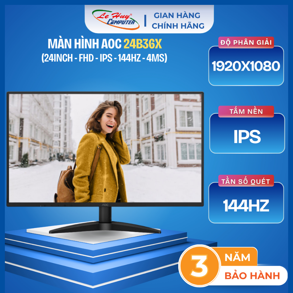 Màn Hình AOC 24B36X - Hàng Chính Hãng