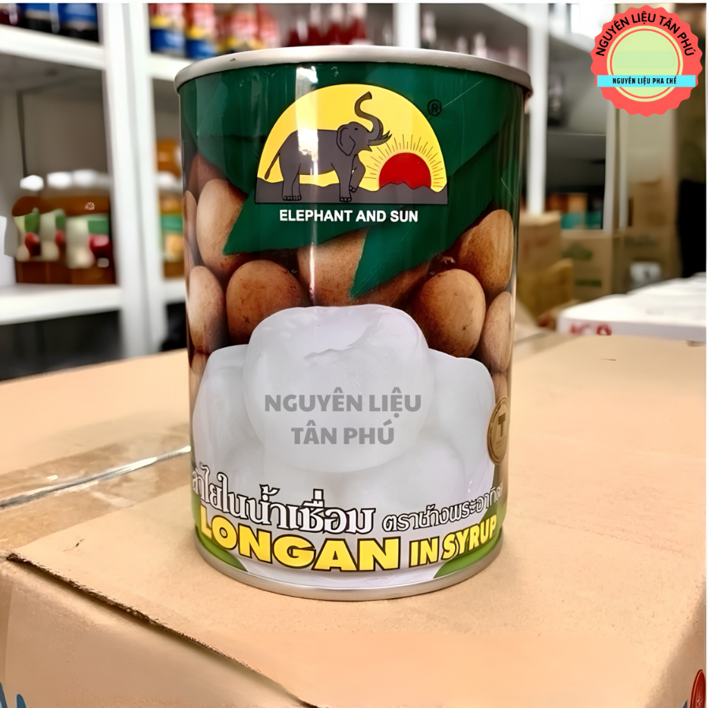 (COMBO 4 LON) Nhãn ngâm con voi Thái Lan