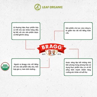 Dầu oliu hữu cơ ép lạnh Bragg 473ml