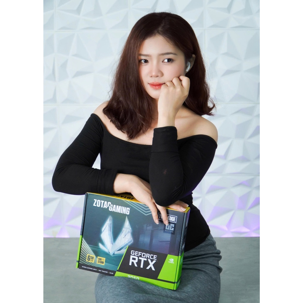 Card màn hình NVIDIA GeForce RTX 3050 ZOTAC Twin Edge OC | 6GB GDDR6, 2560 CUDA, 450W - CHÍNH HÃNG