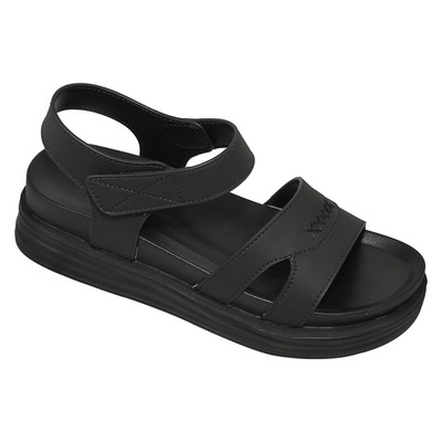 Sandal đế bằng nữ Bita's SHANAH.09 (Đen + Ghi + Kem)