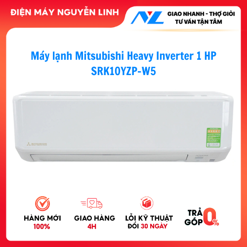 Máy Lạnh Mitsubishi 1HP Inverter Heavy SRK10YZP-W5 - Model 2025