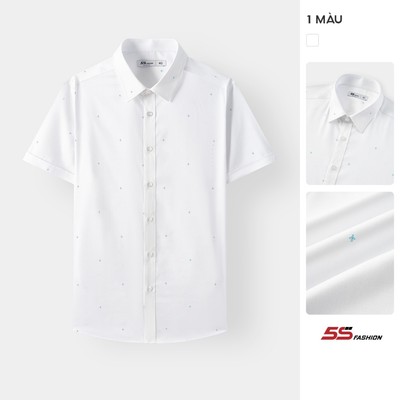  Áo Sơ Mi Nam Ngắn Tay 5S FASHION Họa Tiết Phom Slimfit M0ASC26008