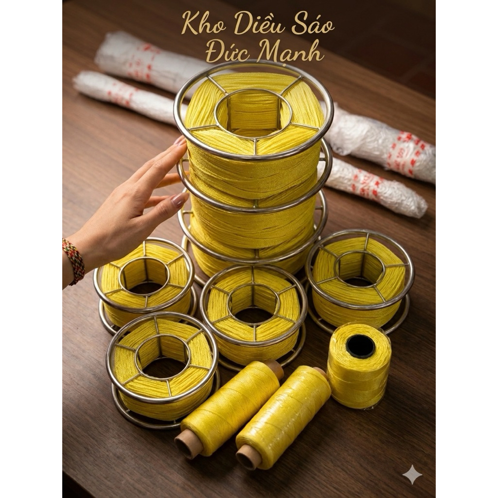 Combo guồng và dù China đủ kích thước từ 1li2 đến 2li