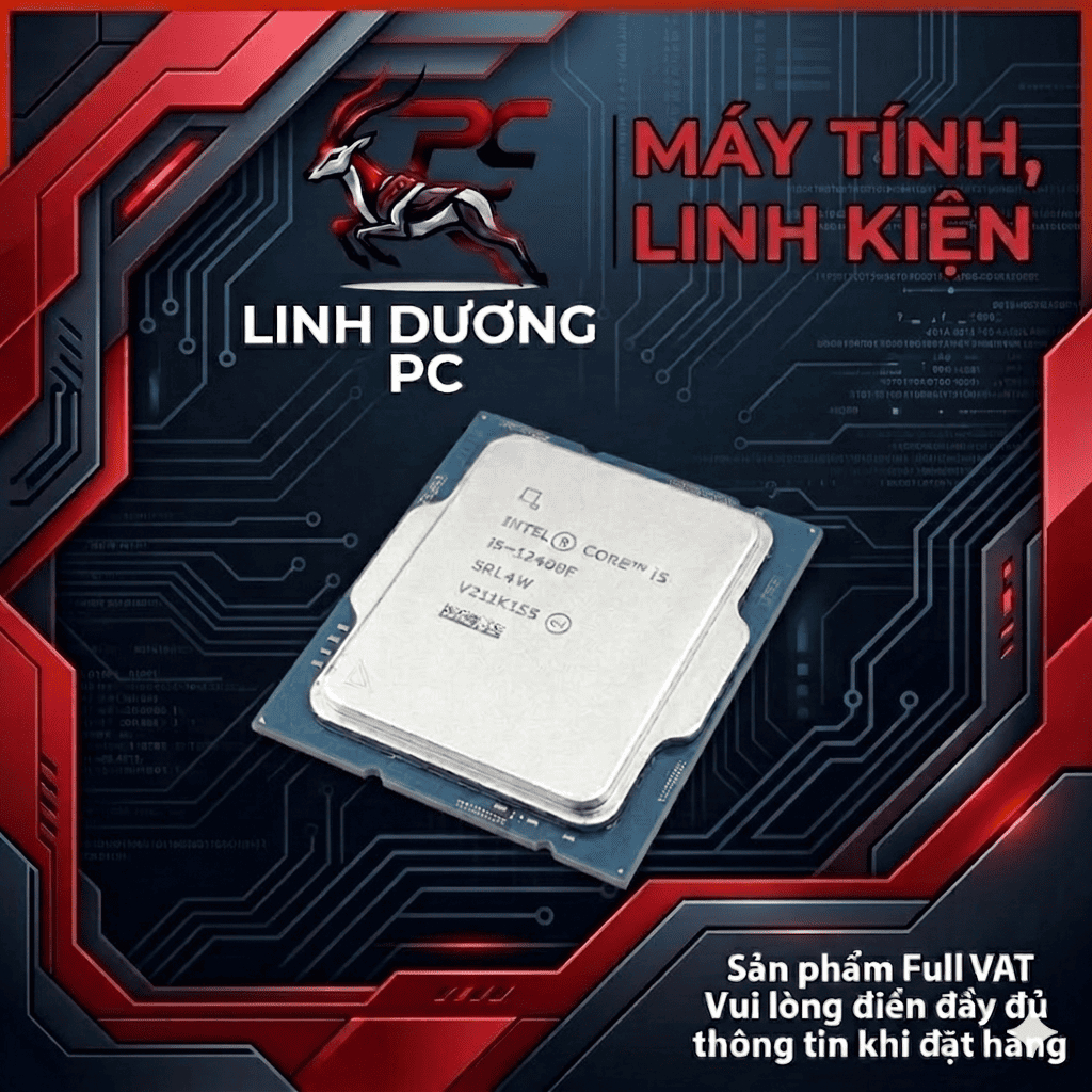 [Full VAT + BH hãng] PC Intel Core i5 12400F + B760M + 16GB 3200Mhz Bộ PC lắp ráp CPU i5 12400f New 