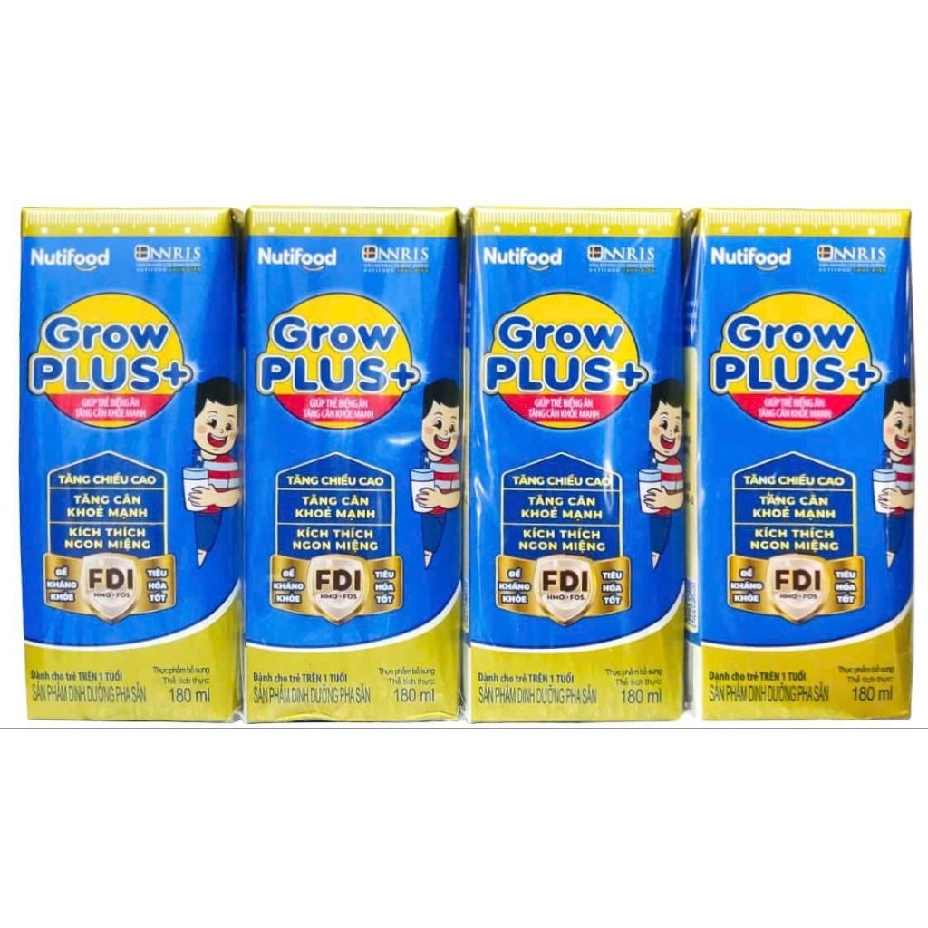 Sữa grow plus xanh 180ml ( 48hop)