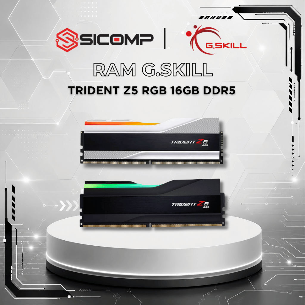 RAM Gskill Trident Z5 RGB 16GB DDR5 | (1x16GB), 6000MHz, Intel/AMD, BH 36 tháng