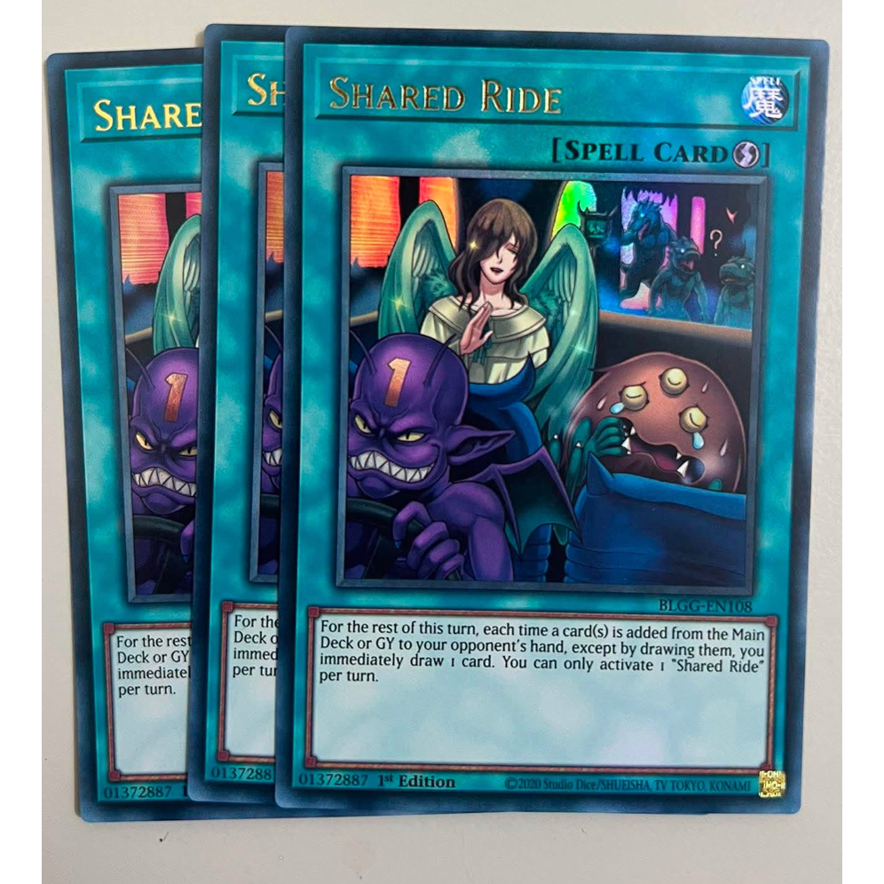 TGT yugioh chính hãng x1 card Shared Ride BLGG-en108 Ultra rare
