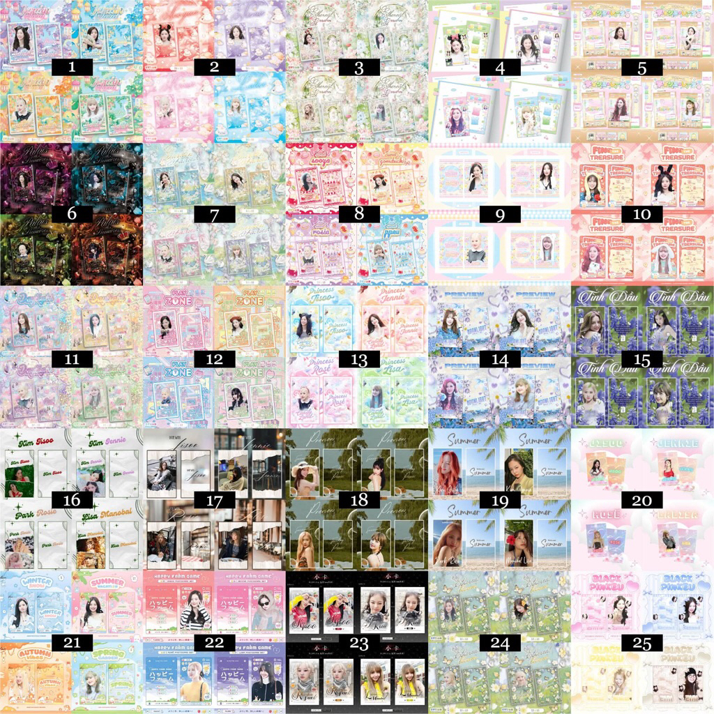 card đes blackpink làm fibi