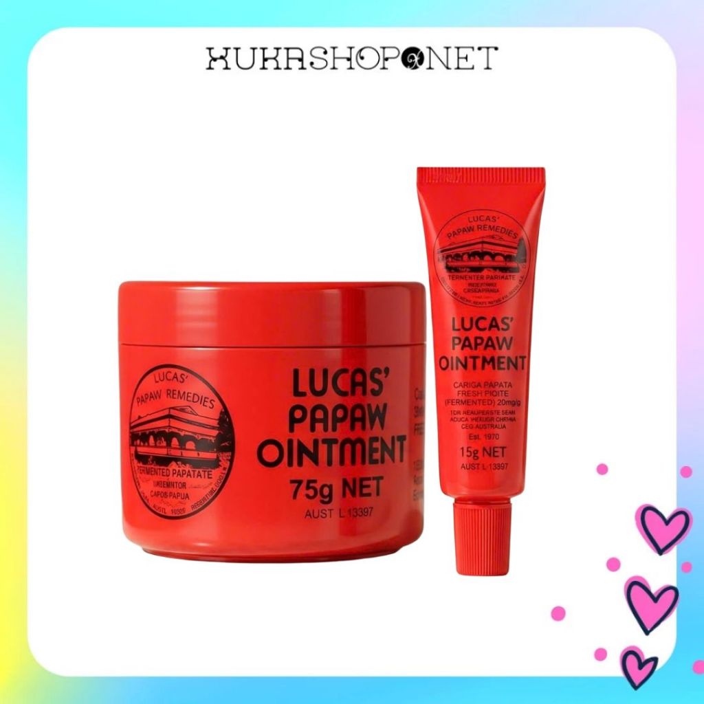 Kem dưỡng da đa năng Lucas Papaw Ointment 75g và tuýp 15g