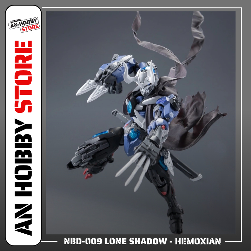 [HÀNG SẴN] Mô hình lắp ráp NBD-009 Lone Shadow (Tặng kèm Áo choàng, LED, Decal nước và Base) HỘP XẤU