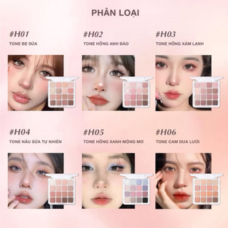 [Holdlive] BẢNG PHẤN MẮT HOLD LIVE 16 Ô SUNSET