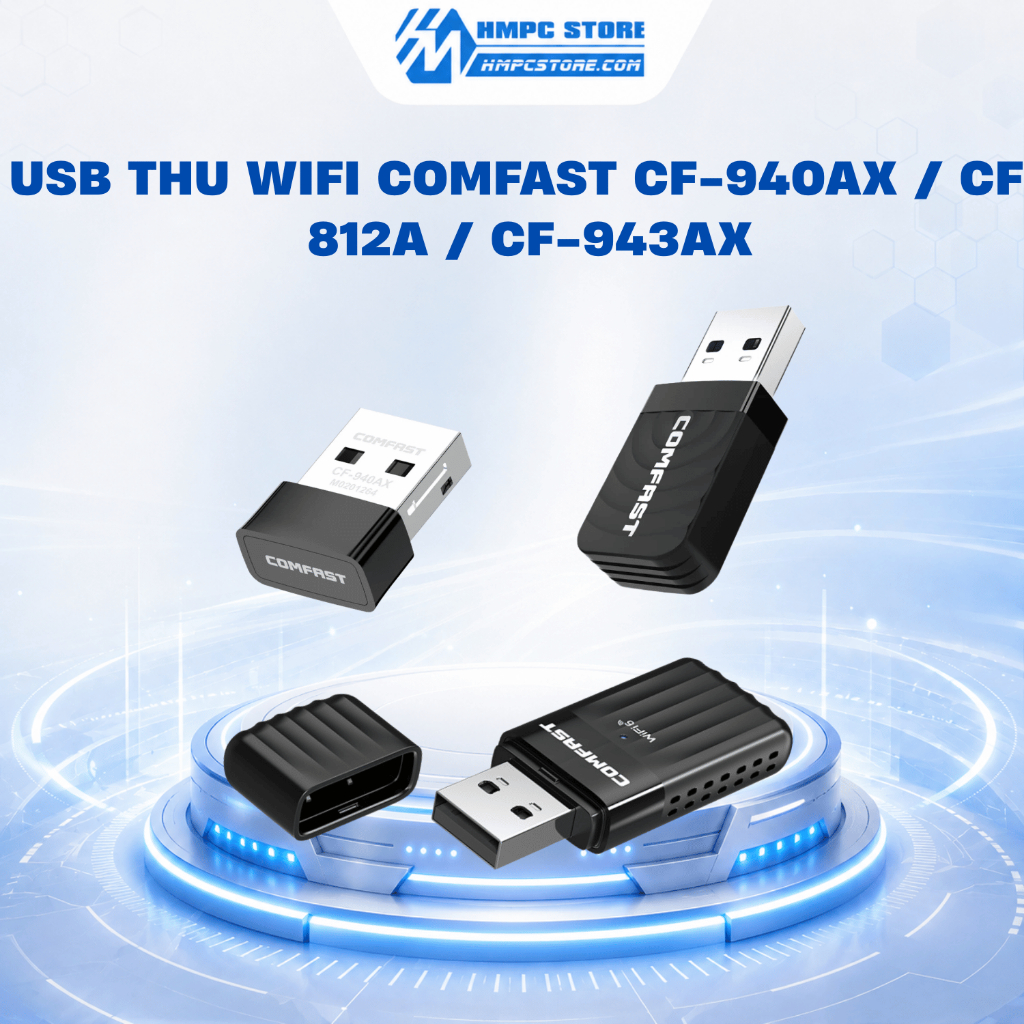 USB thu Wifi COMFAST CF-940AX / CF-812A / CF-943AX | BH 2 năm