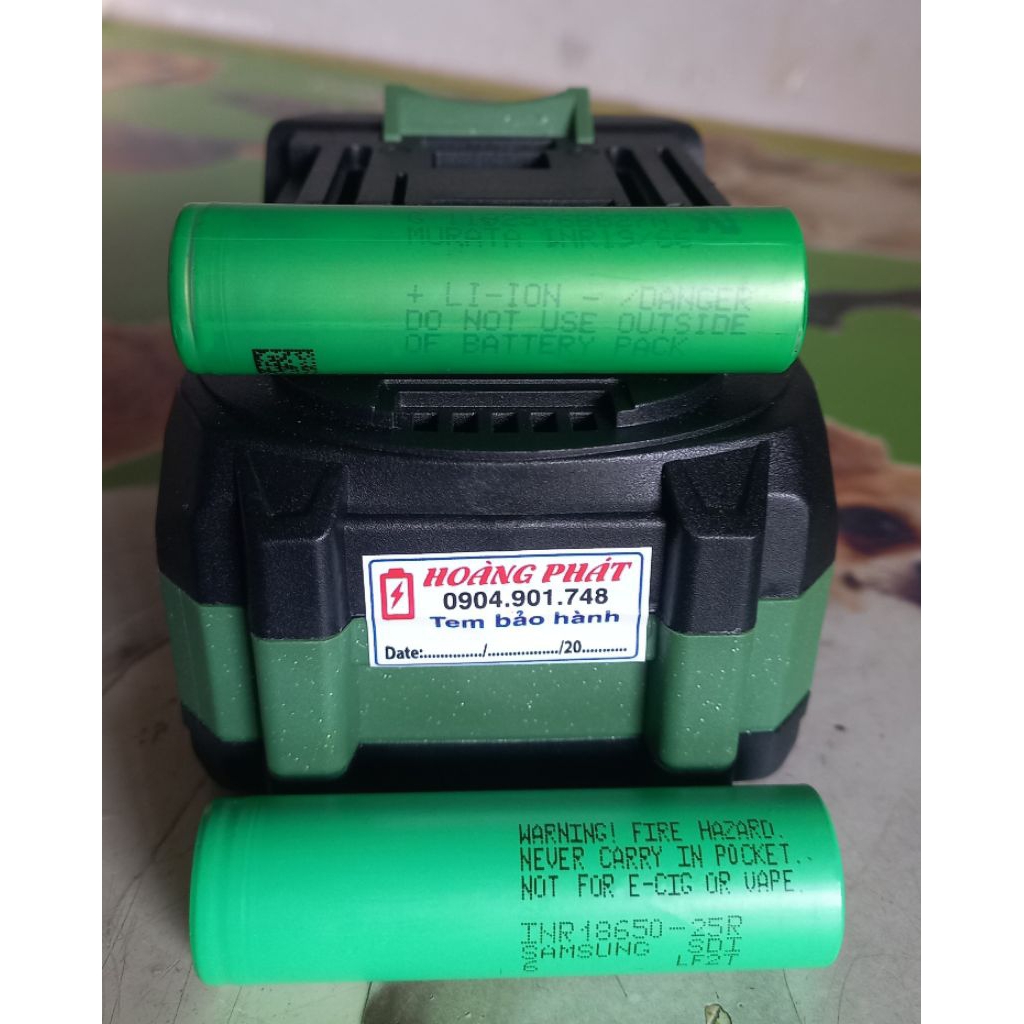 Pin 21V ,10cell 18650 samsung 25R