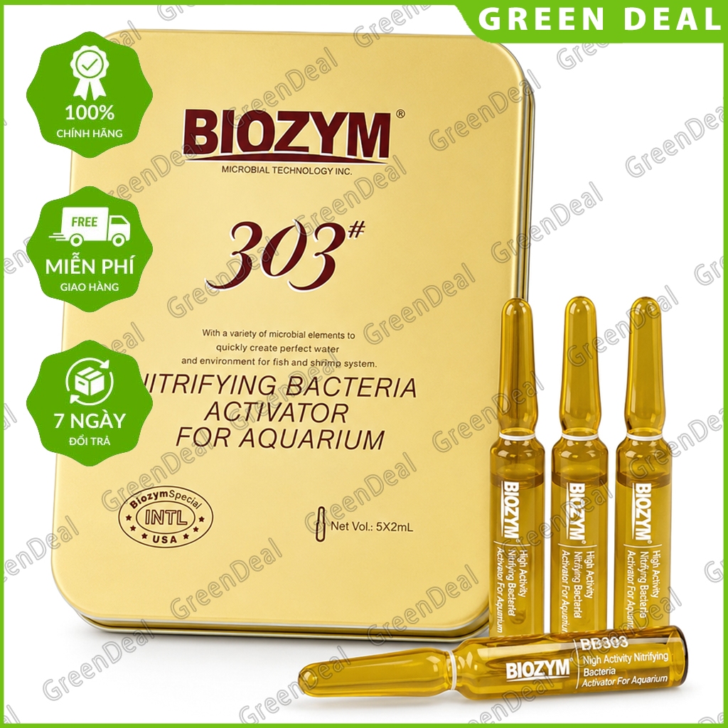 BIOZYM - Nitrifying Bacteria Activator (BB303) | Vi sinh khởi tạo, ổn định nước hồ cá biển thuỷ sinh