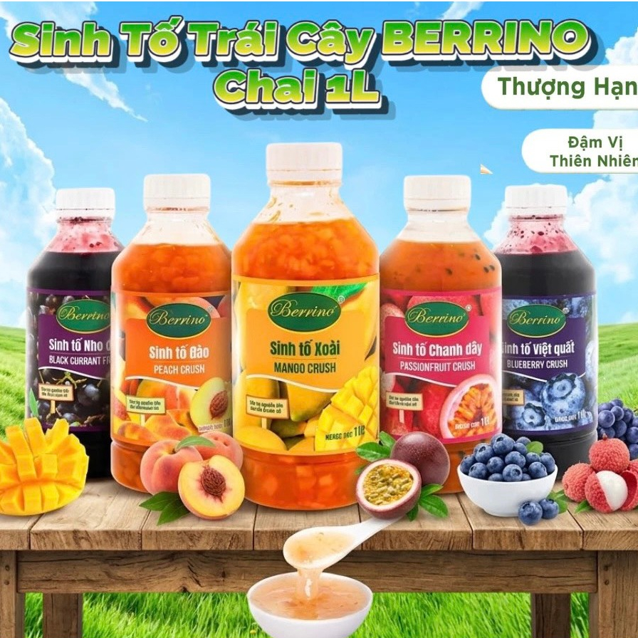 SINH TỐ BERINO CHAI 1 LÍT các vị
