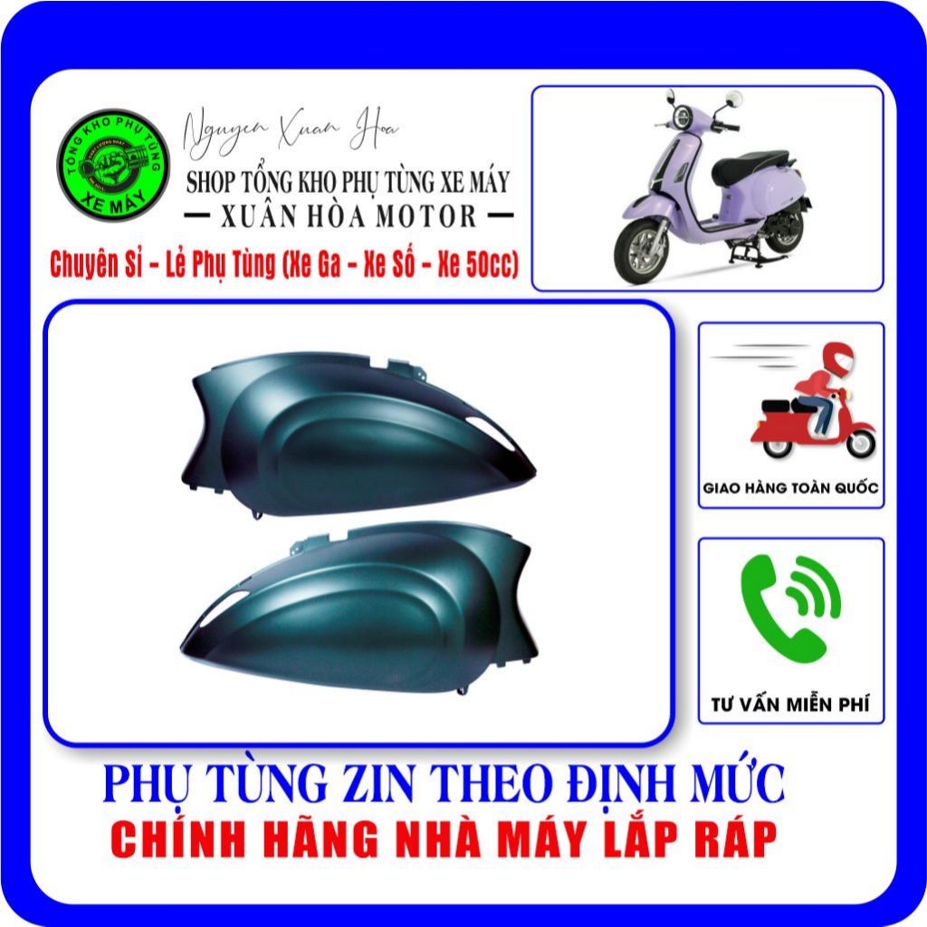 Yếm sườn/ Ốp hông /Ốp sườn Vespa Espero Classic/ Espero SE (Lắp cho cả bản xe điện và xăng, Chính hã