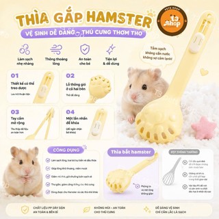 dụng cụ - xẻng gắp hamster không sợ bé cắn hãng Carno - phụ kiện nuôi hamster  - T3 PETS SHOP