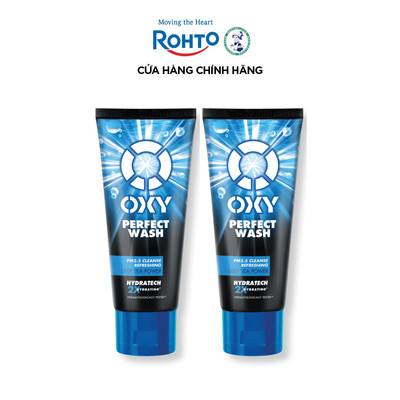 [VB] Combo 2 Sữa rửa mặt cho nam Oxy sạch sâu mát lạnh dạng kem Oxy Perfect Wash 100g