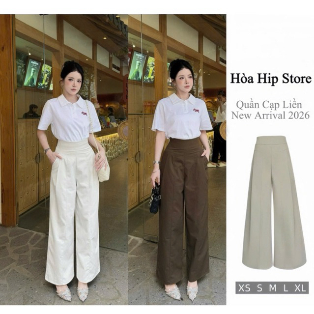 Quần Ống Rộng Kaki Nhật Mềm Mịn, Bản Cạp Liền, Khoá Sườn Giọt Lệ Xu Hướng Mới 2026