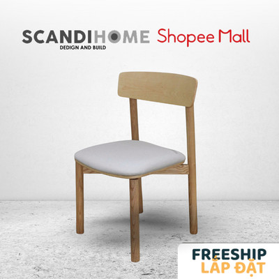 MONO, Ghế ăn gỗ tự nhiên DIN_006, Ghế Scandi Home