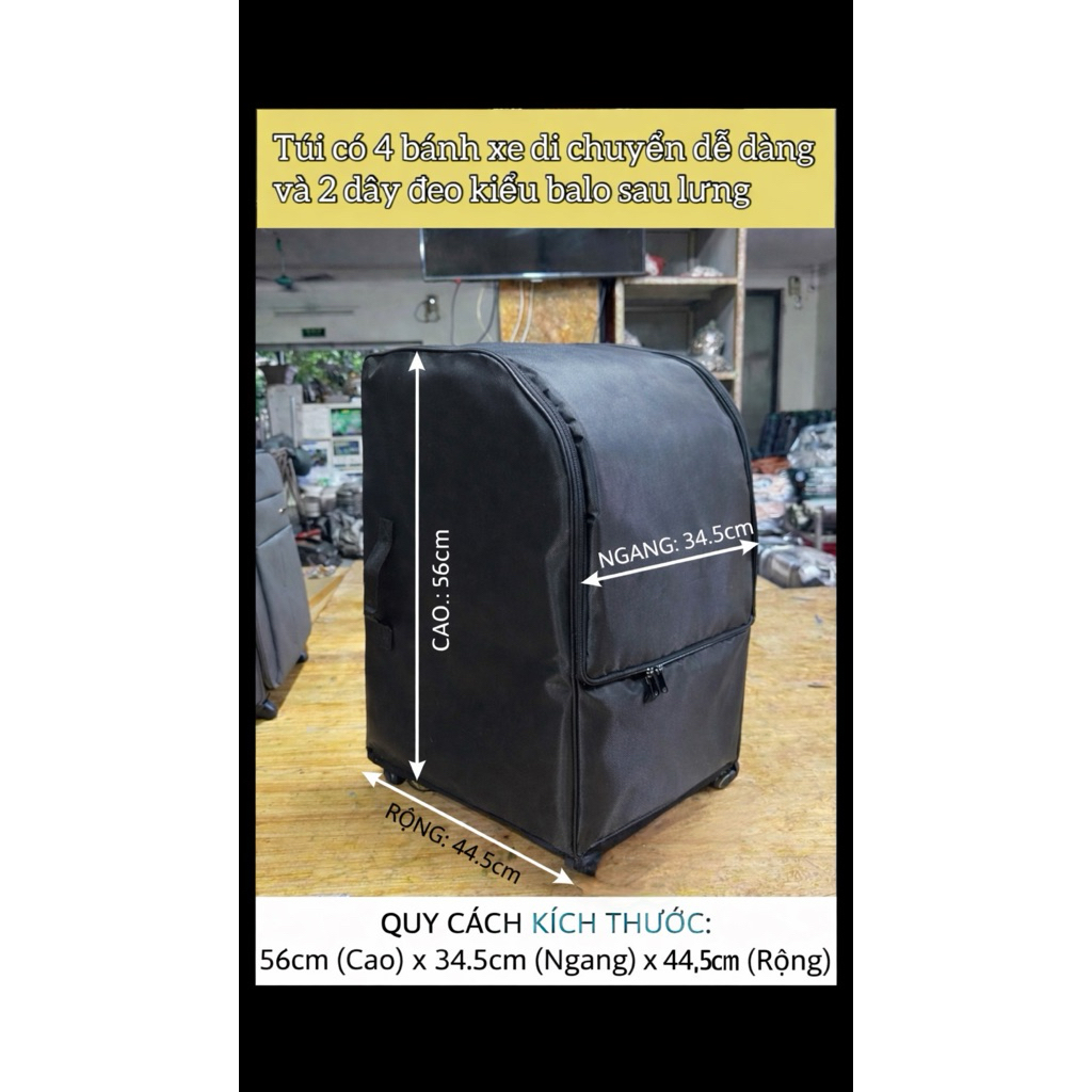 túi có bánh xe kéo vừa loa Nanomax - Q300