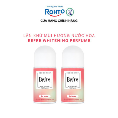 [VB] Combo 2 Lăn khử mùi Refre dưỡng sáng da hương nước hoa Whitening Perfume 40ml – In Love (hương tình yêu)