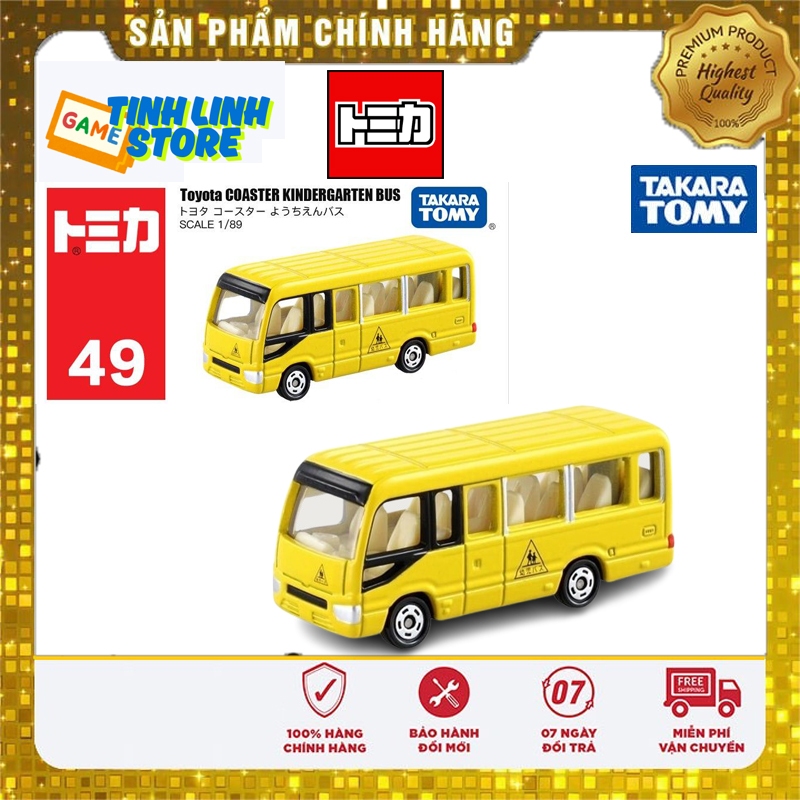 Mô Hình Xe Bus Toyota Coaster Takara Tomy Tomica No.49 (Chính Hãng Hộp Giấy)