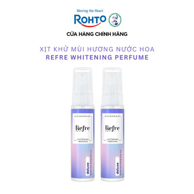 [VB] Combo 2 Xịt khử mùi Refre dưỡng sáng da hương nước hoa Whitening Perfume 30ml – Deluxe (hương sang trọng)