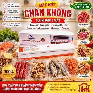 [ Tặng 50 túi 17x25] Máy hút Chân Không Kiêm Hàn Miệng Túi Genki Vacuum seal - Máy hút chân không thực phẩm hút cực mạnh