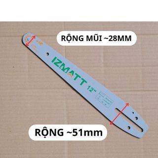 Lam xích thay thế cho máy cưa xích KPT CXC12 lam xích 12inch 1/4 62 chân 31 mắt dao bản to