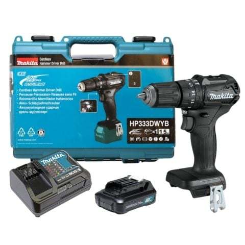 Máy khoan dùng pin 12V Makita HP333DWYB SET 1 Pin