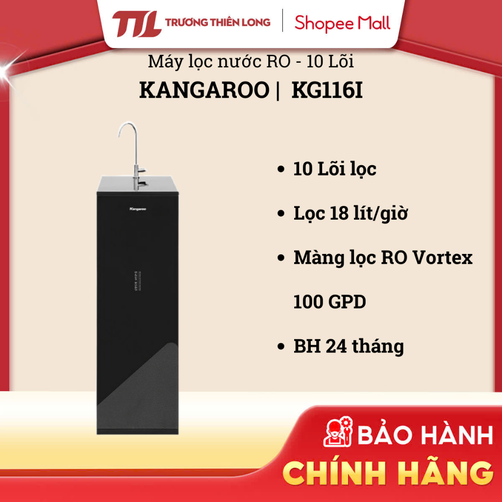 KG116I || KG111 - Máy Lọc Nước Ro Kangaroo 10 Lõi | 11 Lõi [TOÀN QUỐC]