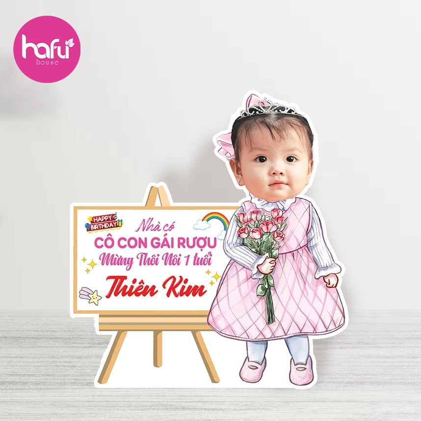Chibi Cảm Ơn Sinh Nhật Cho Bé Bằng Formex – Thiết Kế Theo Yêu Cầu
