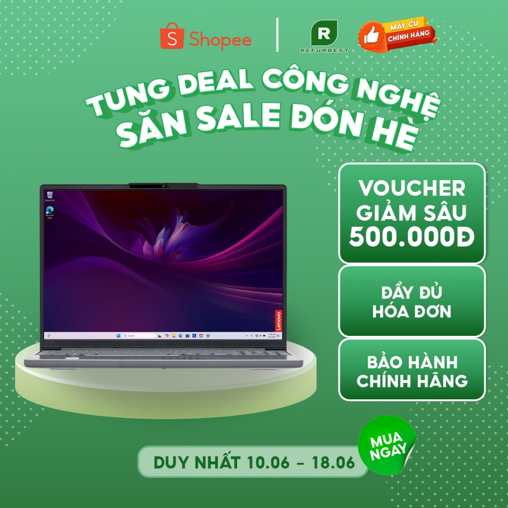 [Máy cũ] - [Trả bảo hành] Lenovo IdeaPad Slim 5 OLED 14AKP10 R7 AI 350/32GB/512GB/14"F/(83HX0066VN) 