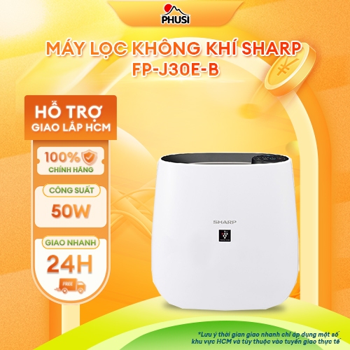 FP-J30E-B - Máy lọc không khí Sharp FP-J30E-B 50W - CHÍNH HÃNG
