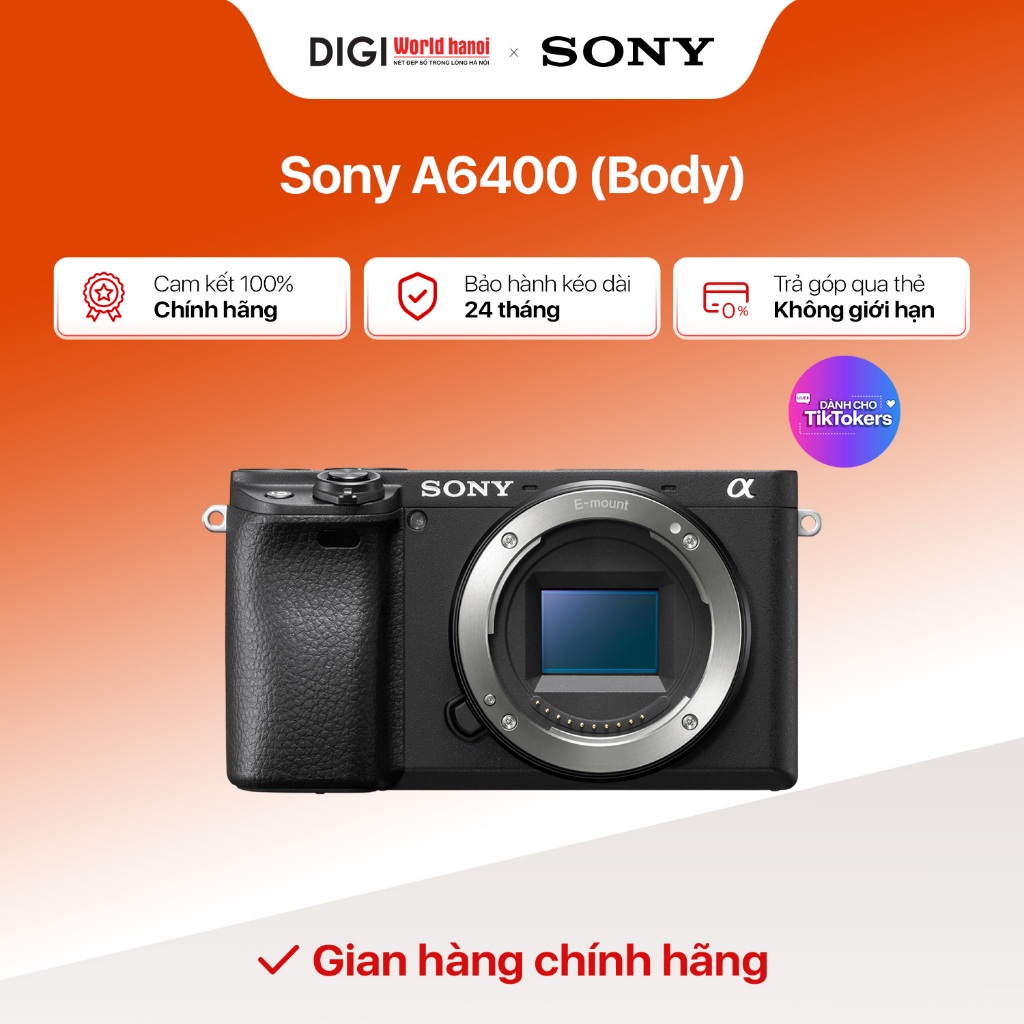 Máy ảnh Sony ILCE-6400/ A6400 body - Bảo hành 24 tháng chính hãng