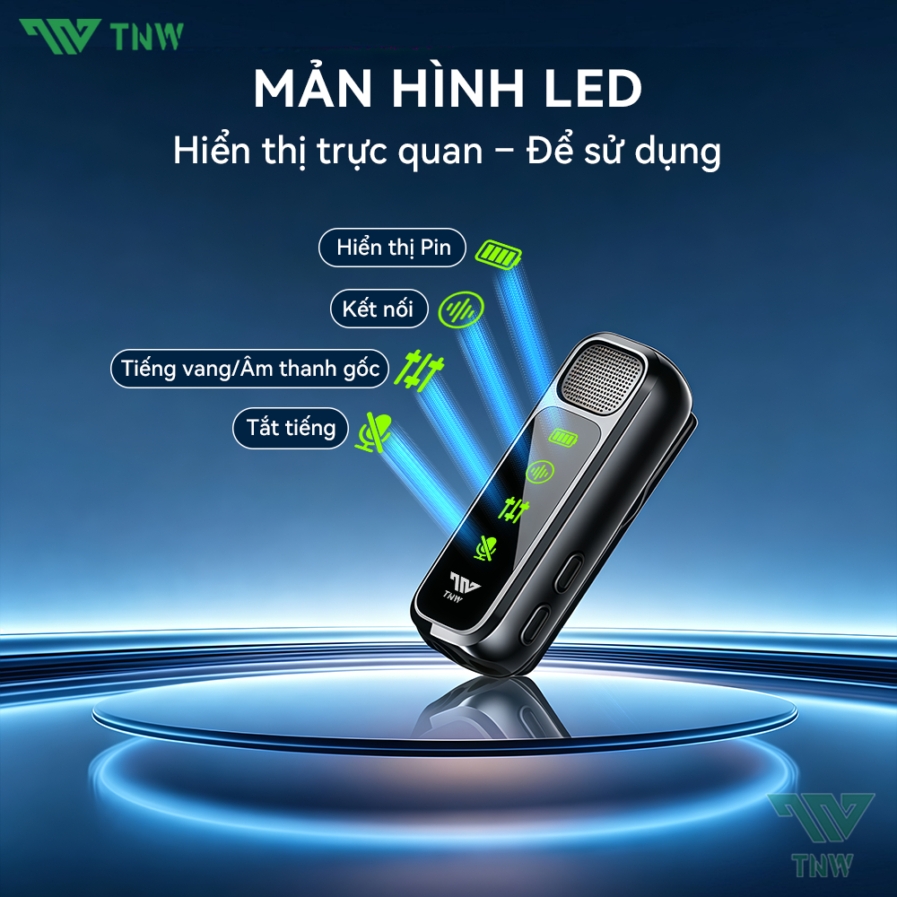 TNW A13 Micro Thu âm Không Dây Khử Tiếng Ồn Dùng Micro Livestream Micro Không Dây Cài Áo Thu Âm | BigBuy360 - bigbuy360.vn