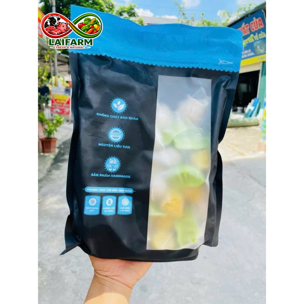 [LaiFarm - Hỏa tốc HN] COMBO 2 Khay Há cảo dimsum 4in1 Bamboo, há cảo tôm ,xíu mại ,sò điệp bamboo (
