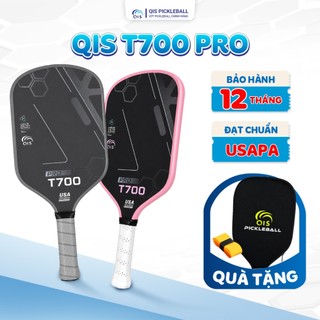 Vợt Pickleball QIS T700 PRO – Mặt T700 Carbon, Lõi Polymer 16mm, Kiểm Soát Và Xoáy Bóng Vượt Trội