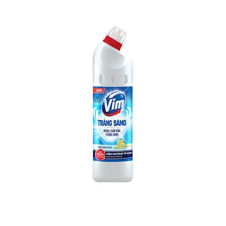 NƯỚC TẨY BỒN CẦU VIM TRẮNG SÁNG HƯƠNG CHANH SẢ CHAI 870ML