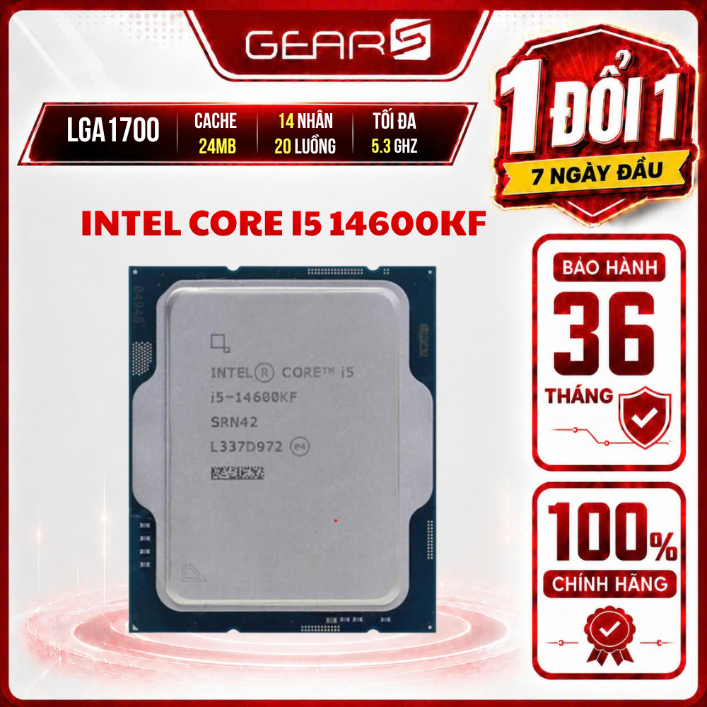 [FULL VAT] CPU Intel Core i5 14600KF New Tray - Bảo hành 36 tháng